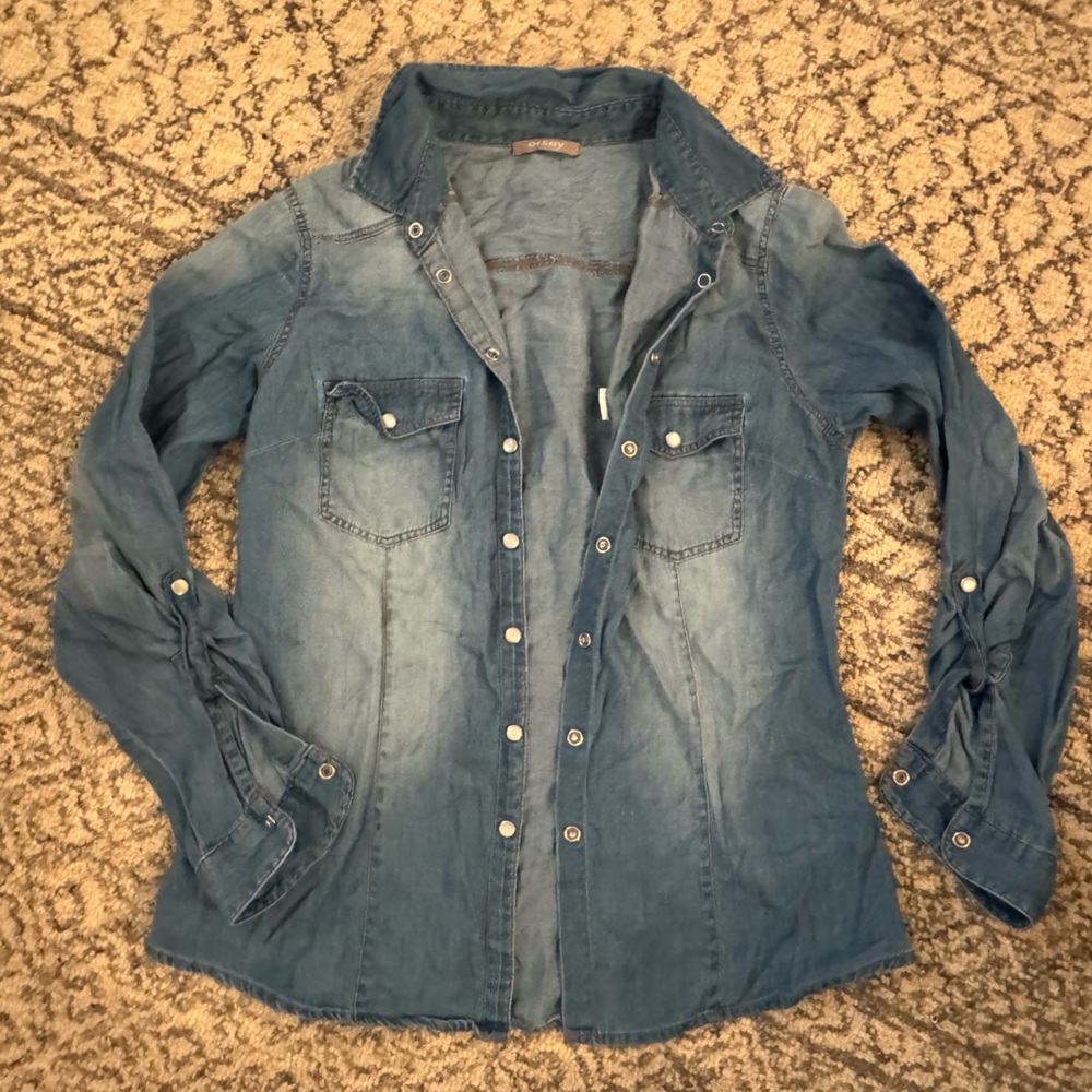 Orsay size medium pearl snap women’s